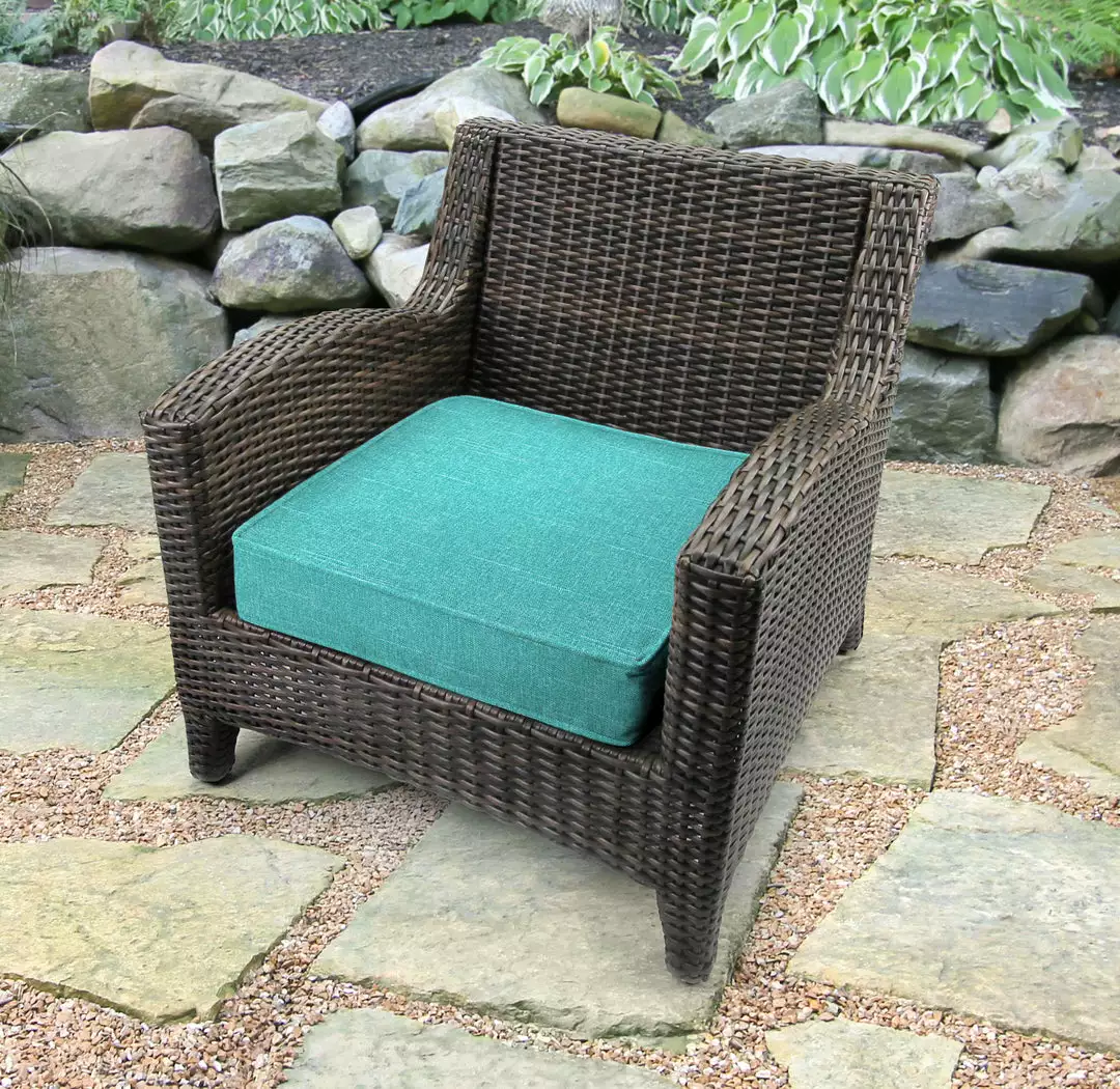 Jordan Manufacturing Outdoor Boxed Edge Deep Seat Cushion-TORY CARIBE RICHLOOM 2 Jordan Manufacturing Outdoor Boxed Edge Deep Seat Cushion-TORY CARIBE RICHLOOM