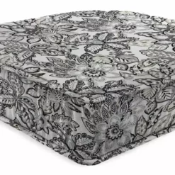 Jordan Manufacturing Custom Order Cushions Outdoor Boxed Edge Deep Seat Cushion-COPELAND NOIR RICHLOOM