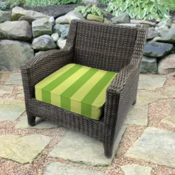 Jordan Manufacturing Custom Order Cushions Outdoor Boxed Edge Deep Seat Cushion-PREVIEW LEAF RICHLOOM