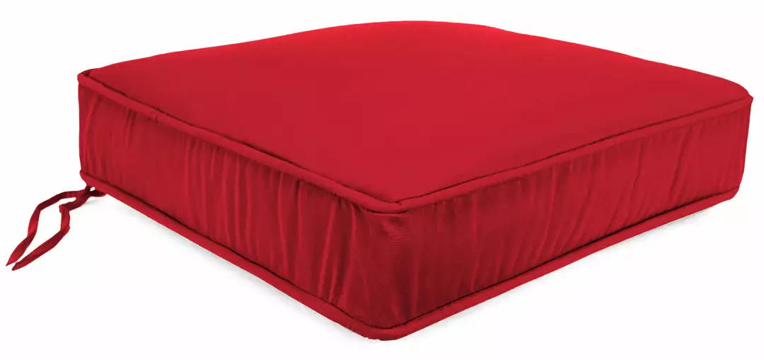 Jordan Manufacturing Outdoor Boxed Edge Deep Seat Cushion- Sunbrella CANVAS JOCKEY ACR RED ACR GLEN RAVEN Custom Order Cushions 1 Jordan Manufacturing Outdoor Boxed Edge Deep Seat Cushion- Sunbrella CANVAS JOCKEY ACR RED ACR GLEN RAVEN Custom Order Cushions