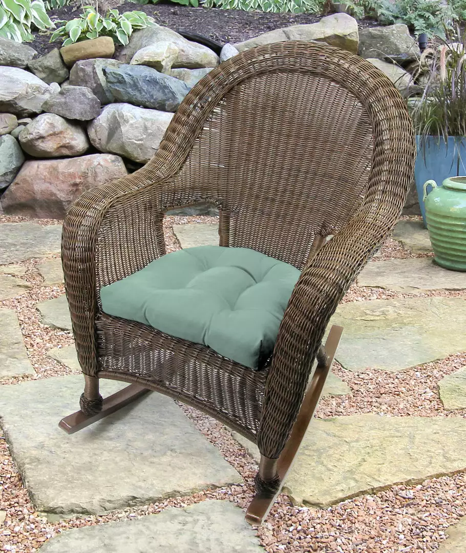 Jordan Manufacturing Custom Order Cushions Set Of 2 Outdoor 18" Wicker Chair Cushions-Sunbrella CANVAS SPA ACR GLEN RAVEN 2 Jordan Manufacturing Custom Order Cushions Set Of 2 Outdoor 18" Wicker Chair Cushions-Sunbrella CANVAS SPA ACR GLEN RAVEN