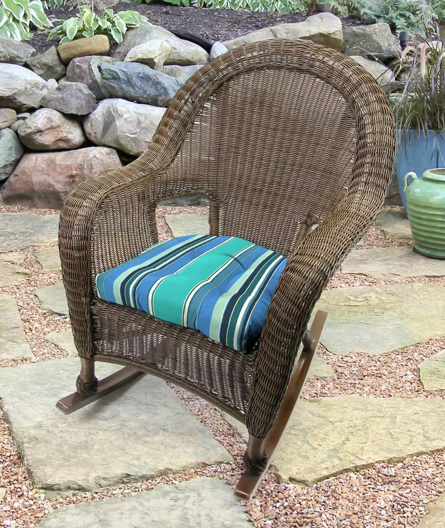 Jordan Manufacturing Custom Order Cushions Set Of 2 Outdoor 18" Wicker Chair Cushions-Sunbrella DOLCE STR OASIS ACR GLEN RAVEN 2 Jordan Manufacturing Custom Order Cushions Set Of 2 Outdoor 18" Wicker Chair Cushions-Sunbrella DOLCE STR OASIS ACR GLEN RAVEN