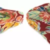 Jordan Manufacturing Set Of 2 Outdoor 18" Wicker Chair Cushions-COLSEN BERRY RICHLOOM Custom Order Cushions