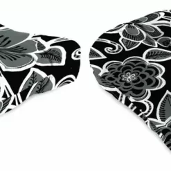 Jordan Manufacturing Set Of 2 Outdoor 18" Wicker Chair Cushions-HALSEY SHADOW RICHLOOM Custom Order Cushions