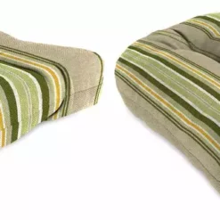 Jordan Manufacturing Set Of 2 Outdoor 18" Wicker Chair Cushions-TERRACE SUNRISE RICHLOOM Custom Order Cushions