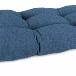 Jordan Manufacturing Custom Order Cushions Outdoor 44" Wicker Loveseat Cushion-HUSK TEXTURE CAPRI RICHLOOM