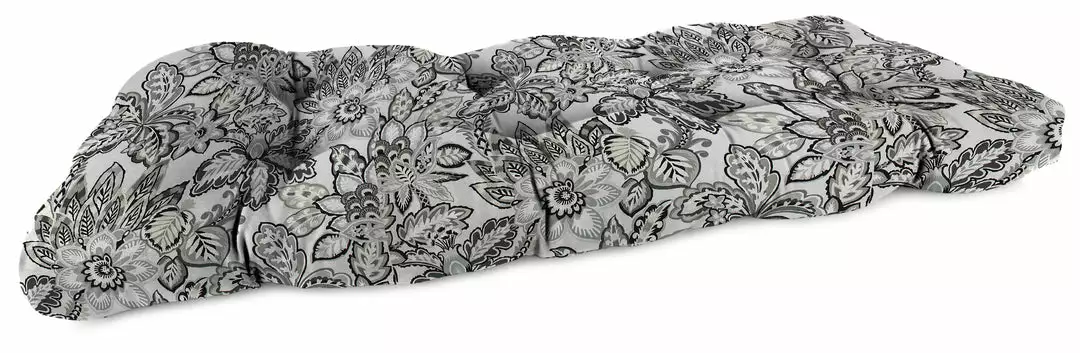 Jordan Manufacturing Custom Order Cushions Outdoor 44" Wicker Loveseat Cushion-COPELAND NOIR RICHLOOM 1 Jordan Manufacturing Custom Order Cushions Outdoor 44" Wicker Loveseat Cushion-COPELAND NOIR RICHLOOM