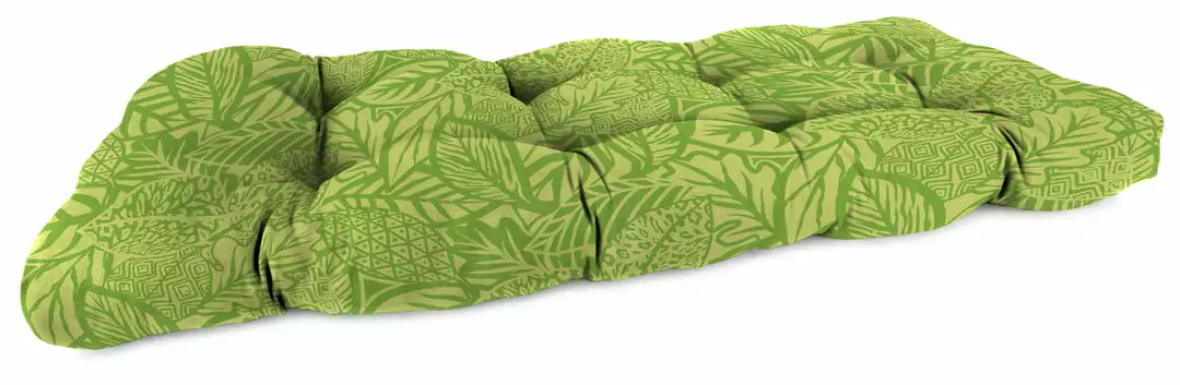Jordan Manufacturing Outdoor 44" Wicker Loveseat Cushion-MAVEN LEAF RICHLOOM Custom Order Cushions 1 Jordan Manufacturing Outdoor 44" Wicker Loveseat Cushion-MAVEN LEAF RICHLOOM Custom Order Cushions