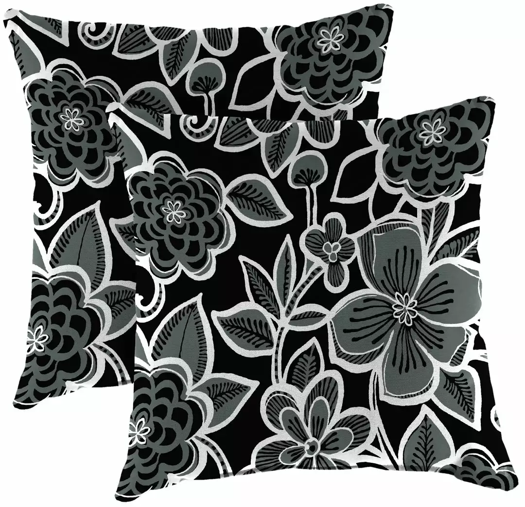Jordan Manufacturing Outdoor 18" Accessory Throw Pillows-HALSEY SHADOW RICHLOOM 1 Jordan Manufacturing Outdoor 18" Accessory Throw Pillows-HALSEY SHADOW RICHLOOM