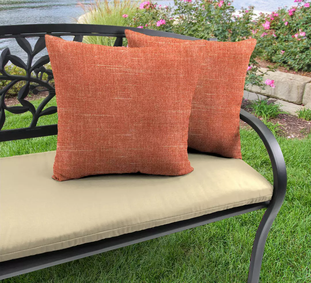 Jordan Manufacturing Custom Order Cushions Outdoor 18" Accessory Throw Pillows-TORY SUNSET RICHLOOM 2 Jordan Manufacturing Custom Order Cushions Outdoor 18" Accessory Throw Pillows-TORY SUNSET RICHLOOM