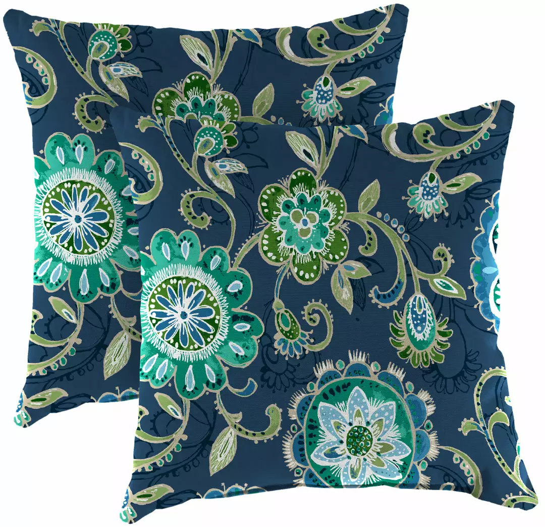 Jordan Manufacturing Outdoor 18" Accessory Throw Pillows-FANFARE CAPRI Custom Order Cushions 1 Jordan Manufacturing Outdoor 18" Accessory Throw Pillows-FANFARE CAPRI Custom Order Cushions