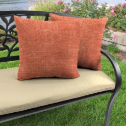 Jordan Manufacturing Outdoor 16" Accessory Throw Pillows, Set Of 2-TORY SUNSET RICHLOOM Custom Order Cushions