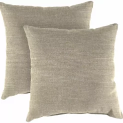 Jordan Manufacturing Outdoor 16" Accessory Throw Pillows, Set Of 2-TORY BISQUE RICHLOOM Custom Order Cushions