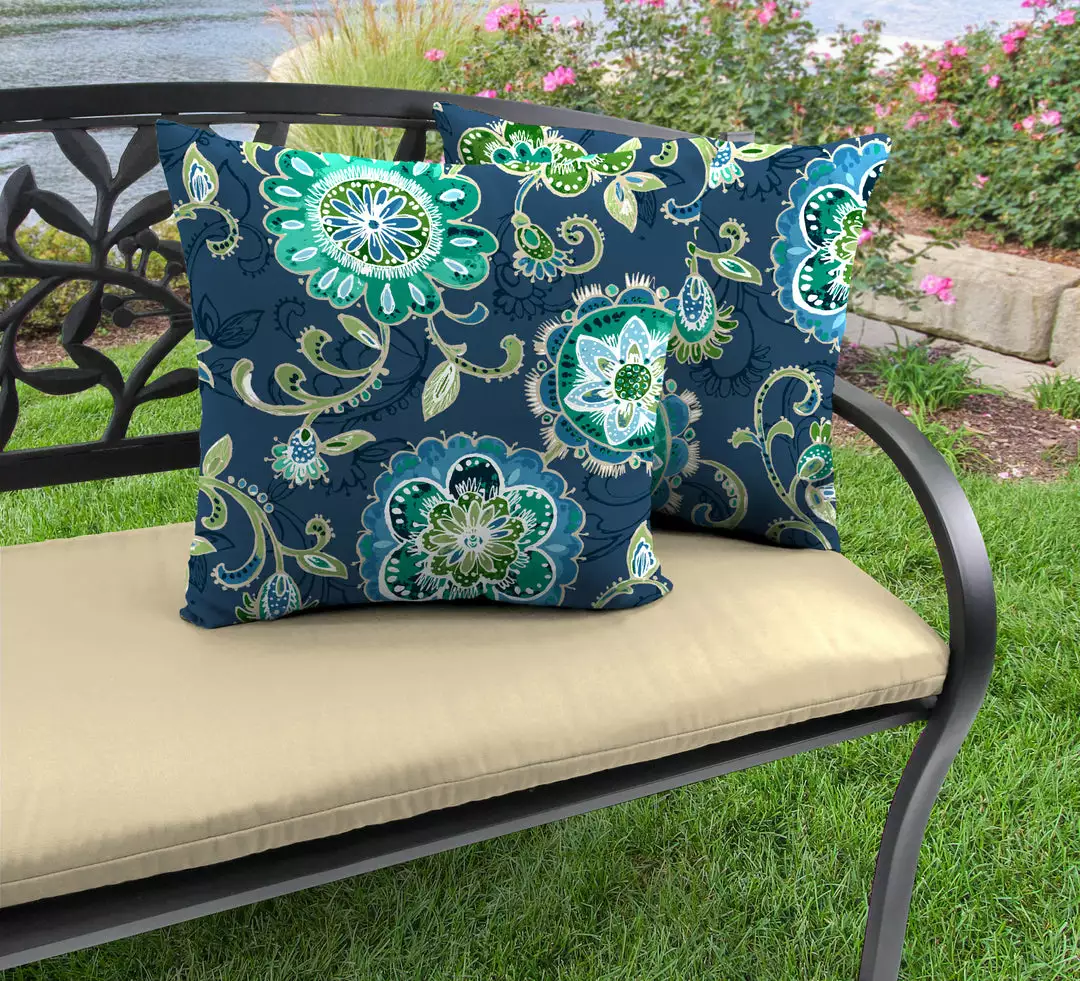 Jordan Manufacturing Outdoor 16" Accessory Throw Pillows, Set Of 2-FANFARE CAPRI 2 Jordan Manufacturing Outdoor 16" Accessory Throw Pillows, Set Of 2-FANFARE CAPRI