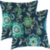 Jordan Manufacturing Outdoor 16" Accessory Throw Pillows, Set Of 2-FANFARE CAPRI