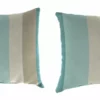 Jordan Manufacturing Outdoor Lumbar Accessory Throw Pillows, Set Of 2- Sunbrella GETAWAY MIST GLEN RAVEN Custom Order Cushions