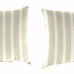 Jordan Manufacturing Outdoor Lumbar Accessory Throw Pillows, Set Of 2- Sunbrella CAST MIST GLEN RAVEN Custom Order Cushions