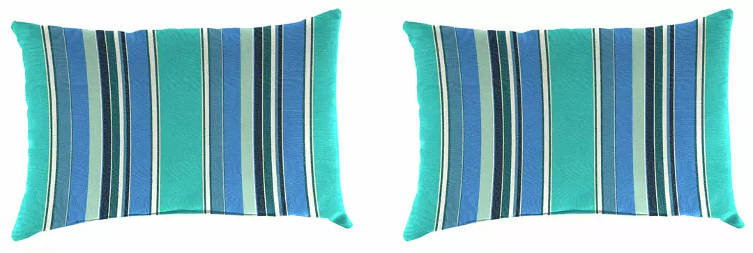 Jordan Manufacturing Outdoor Lumbar Accessory Throw Pillows, Set Of 2- Sunbrella DOLCE STR OASIS ACR GLEN RAVEN Custom Order Cushions 1 Jordan Manufacturing Outdoor Lumbar Accessory Throw Pillows, Set Of 2- Sunbrella DOLCE STR OASIS ACR GLEN RAVEN Custom Order Cushions
