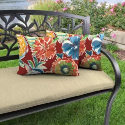Jordan Manufacturing Outdoor Lumbar Accessory Throw Pillows, Set Of 2-COLSEN BERRY RICHLOOM