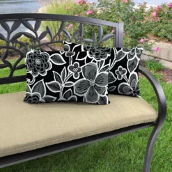 Jordan Manufacturing Outdoor Lumbar Accessory Throw Pillows, Set Of 2-HALSEY SHADOW RICHLOOM