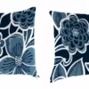 Jordan Manufacturing Outdoor Lumbar Accessory Throw Pillows, Set Of 2-HALSEY NAVY RICHLOOM Custom Order Cushions