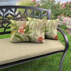 Jordan Manufacturing Outdoor Lumbar Accessory Throw Pillows, Set Of 2-TAHITI SUNRISE RICHLOOM Custom Order Cushions