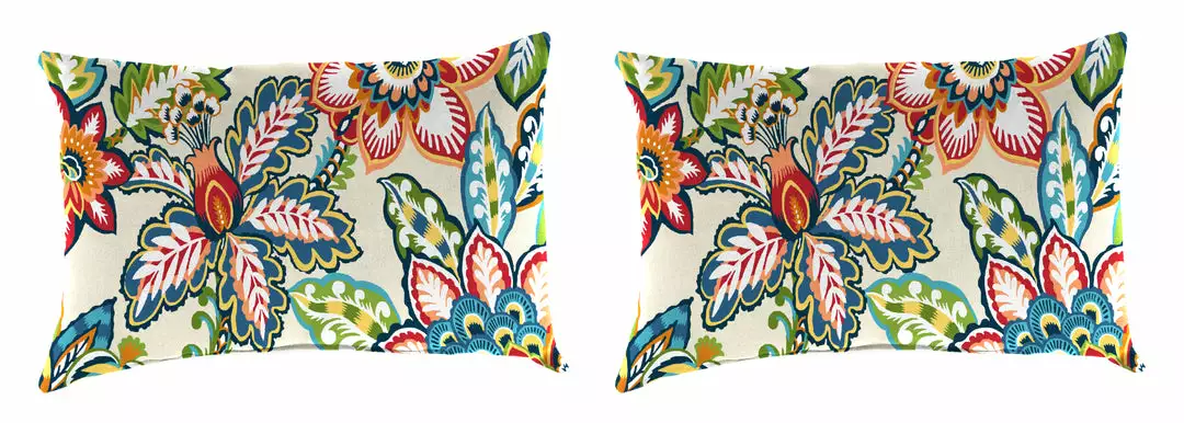 Jordan Manufacturing Custom Order Cushions Outdoor Lumbar Accessory Throw Pillows, Set Of 2-COPELAND FIESTA RICHLOOM 1 Jordan Manufacturing Custom Order Cushions Outdoor Lumbar Accessory Throw Pillows, Set Of 2-COPELAND FIESTA RICHLOOM