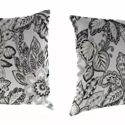 Jordan Manufacturing Outdoor Lumbar Accessory Throw Pillows, Set Of 2-COPELAND NOIR RICHLOOM