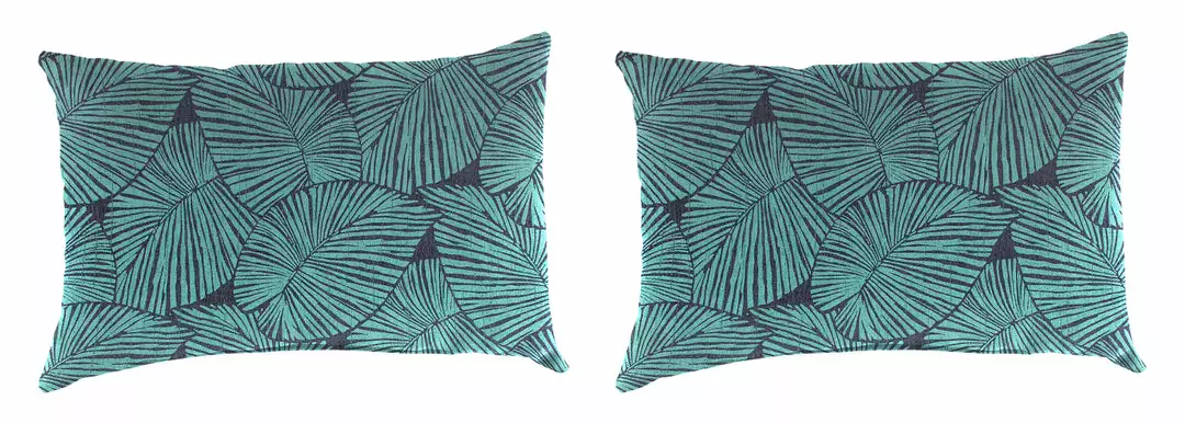 Jordan Manufacturing Outdoor Lumbar Accessory Throw Pillows, Set Of 2-TALIA CARIBE RICHLOOM 1 Jordan Manufacturing Outdoor Lumbar Accessory Throw Pillows, Set Of 2-TALIA CARIBE RICHLOOM
