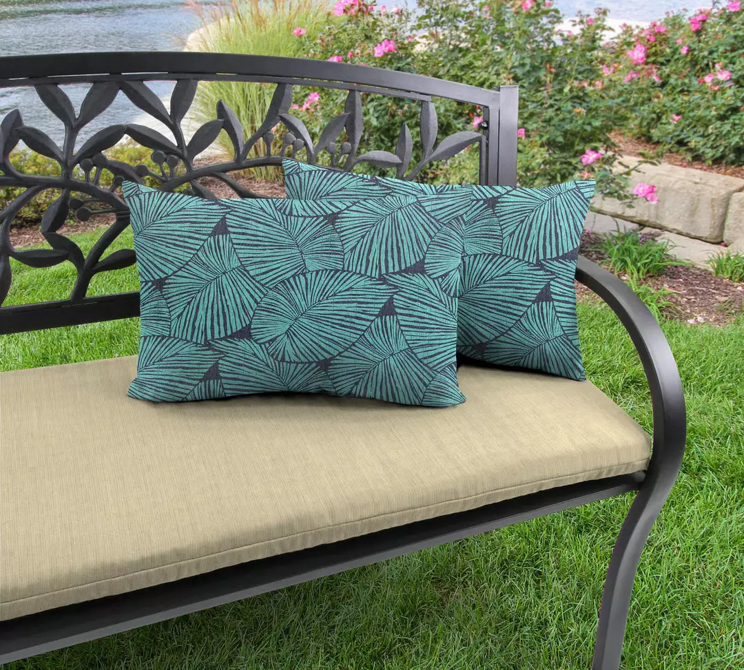 Jordan Manufacturing Outdoor Lumbar Accessory Throw Pillows, Set Of 2-TALIA CARIBE RICHLOOM 2 Jordan Manufacturing Outdoor Lumbar Accessory Throw Pillows, Set Of 2-TALIA CARIBE RICHLOOM