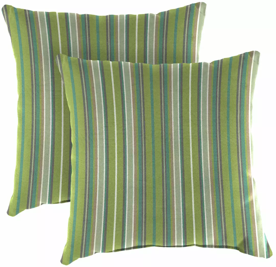 Jordan Manufacturing 20" Outdoor Accessory Throw Pillows, Set Of 2- Sunbrella FOSTER SURFSIDE RAVEN Custom Order Cushions 1 Jordan Manufacturing 20" Outdoor Accessory Throw Pillows, Set Of 2- Sunbrella FOSTER SURFSIDE RAVEN Custom Order Cushions