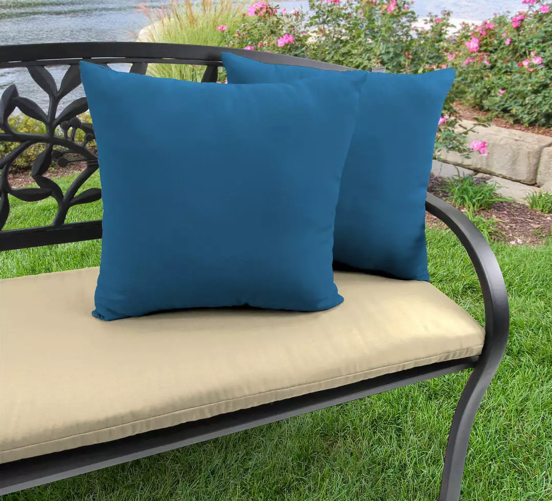 Jordan Manufacturing Custom Order Cushions 20" Outdoor Accessory Throw Pillows, Set Of 2- Sunbrella CAVAS REGATTA GLEN RAVEN 2 Jordan Manufacturing Custom Order Cushions 20" Outdoor Accessory Throw Pillows, Set Of 2- Sunbrella CAVAS REGATTA GLEN RAVEN