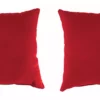 Jordan Manufacturing 20" Outdoor Accessory Throw Pillows, Set Of 2- Sunbrella CANVAS JOCKEY ACR RED ACR GLEN RAVEN