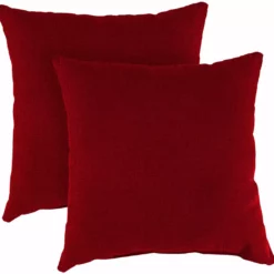 Jordan Manufacturing 20" Outdoor Accessory Throw Pillows, Set Of 2-MCHUSK BERRY RICHLOOM