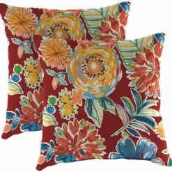 Jordan Manufacturing 20" Outdoor Accessory Throw Pillows, Set Of 2-COLSEN BERRY RICHLOOM
