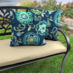 Jordan Manufacturing 20" Outdoor Accessory Throw Pillows, Set Of 2-FANFARE CAPRI RICHLOOM