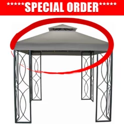 TOPS 8x8 FT Garden Treasures Gazebo HG Replacement Canopy
