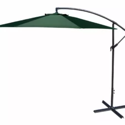 Jordan Manufacturing Umbrellas 10' STEEL OFFSET UMBRELLA- GREEN