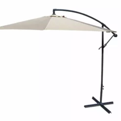 Jordan Manufacturing 10' STEEL OFFSET UMBRELLA- NATURAL Umbrellas