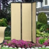 Apollo Outdoor 6 Ft H X 4.5 Ft W Steel Privacy Screen Neutral