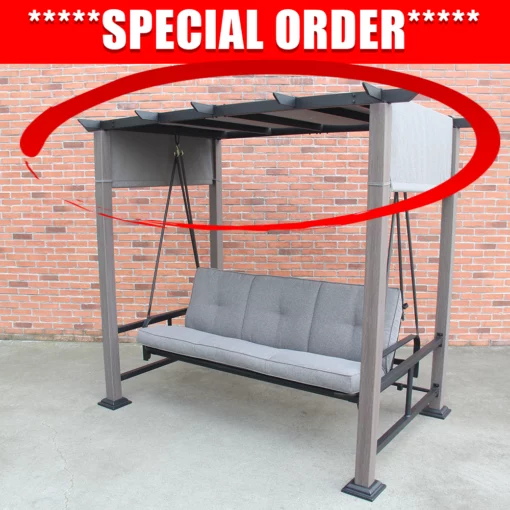 TOPS Replacement Canopy For Sandpointe Pergola Daybed Swing SC-K-454PGS2 Pergola Canopy Replacement 8 TOPS Replacement Canopy For Sandpointe Pergola Daybed Swing SC-K-454PGS2 Pergola Canopy Replacement