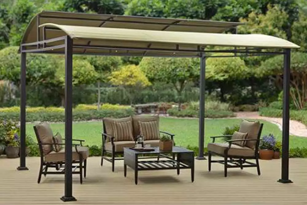 TOPS BHG Sawyer Cove 12x10 FT Barrel Roof Gazebo Canopy 2 TOPS BHG Sawyer Cove 12x10 FT Barrel Roof Gazebo Canopy