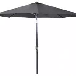 Umbrellas Jordan Manufacturing 9FT Steel Market Umbrella In Grey