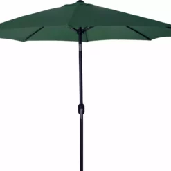 Umbrellas Jordan Manufacturing 9FT Steel Market Umbrella In Green