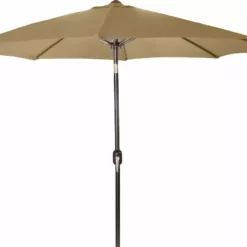 Jordan Manufacturing 9FT Steel Market Umbrella In Khaki Umbrellas