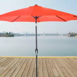 Jordan Manufacturing 9FT Steel Market Umbrella In Melon