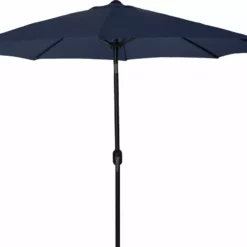 Umbrellas Jordan Manufacturing 9FT Steel Market Umbrella In Navy