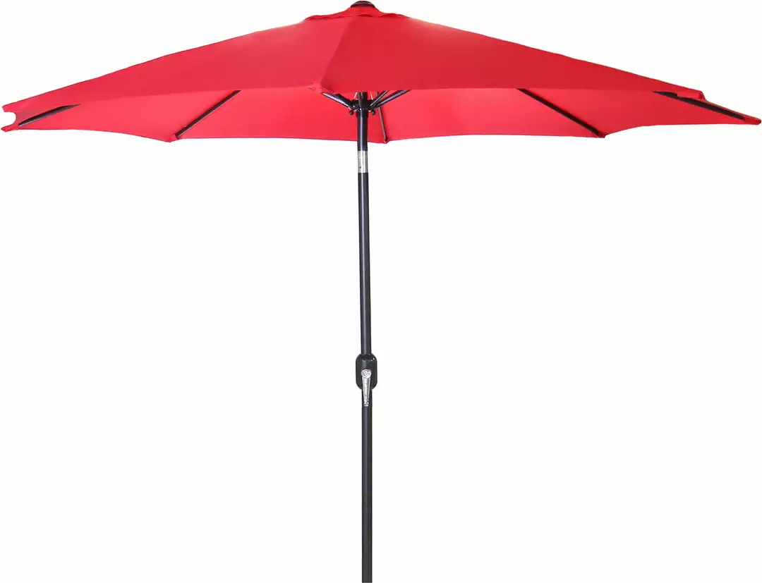 Umbrellas Jordan Manufacturing 9FT Steel Market Umbrella In Red 1 Umbrellas Jordan Manufacturing 9FT Steel Market Umbrella In Red