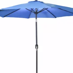 Umbrellas Jordan Manufacturing 9FT Steel Market Umbrella In Royal