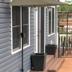 Umbrellas Jordan Manufacturing Steel Market Half Umbrella In Khaki